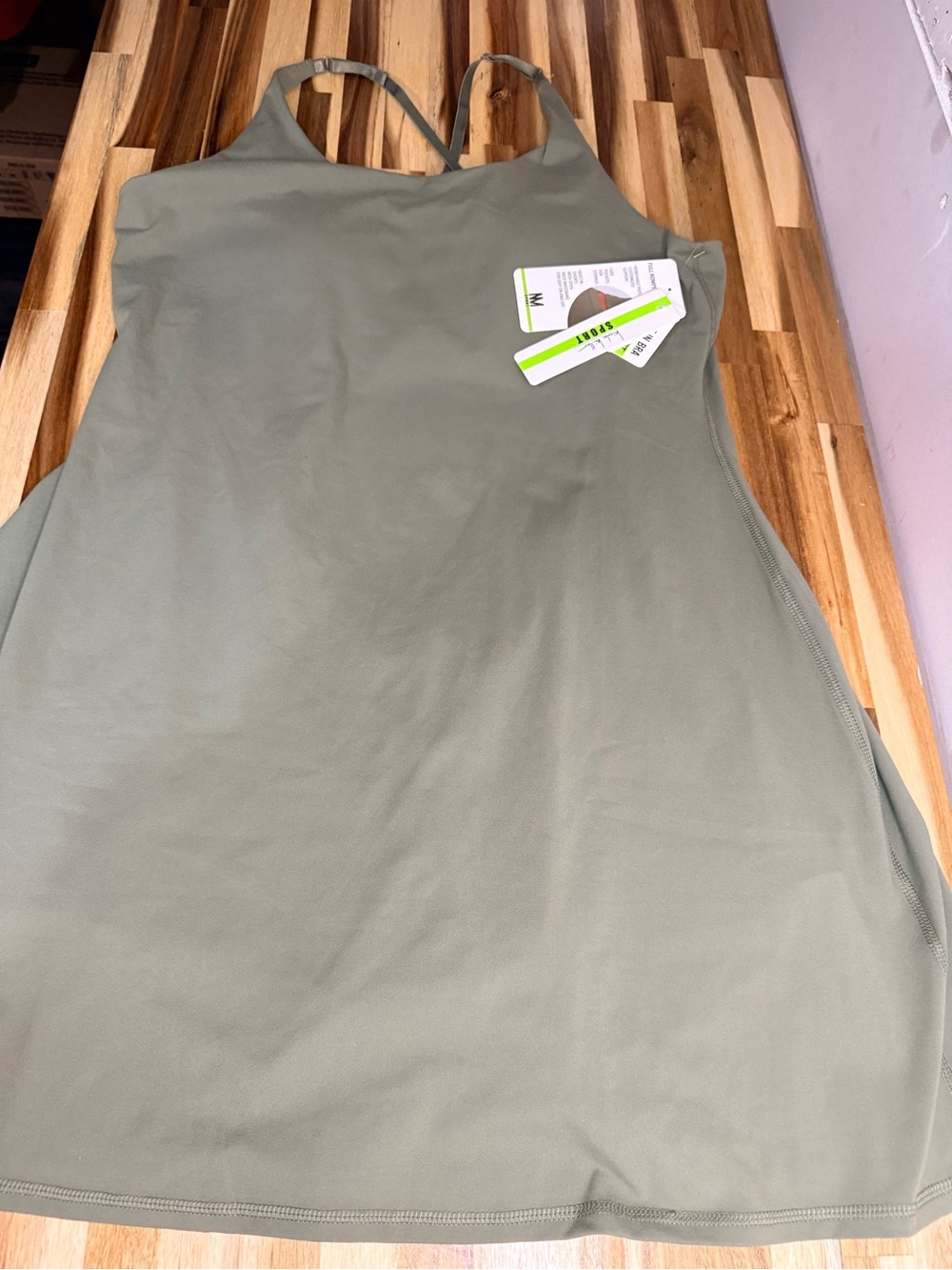 Nicole Miller Olive Green sporty romper dress activewear sporty athleisure plus - Picture 2 of 10